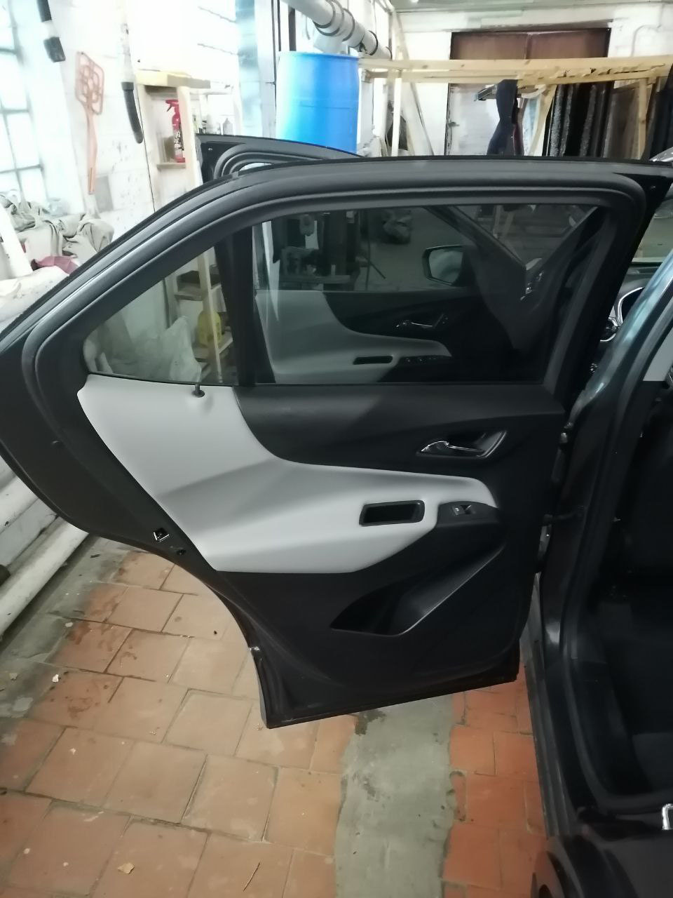 Результат чистки дверной карты от плесени в Гродно