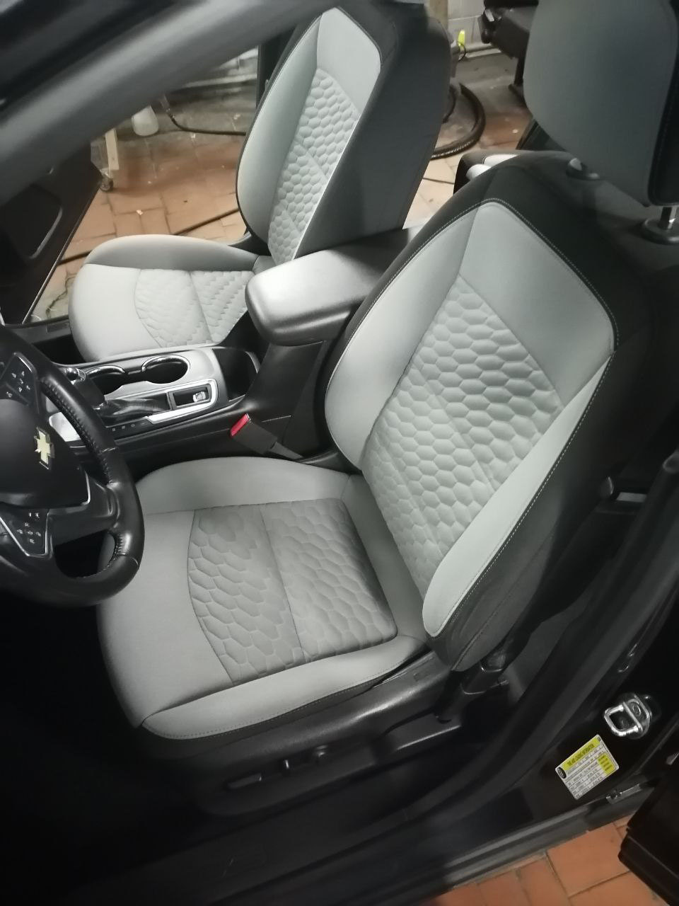 Результат химчистки сидушки машины от плесени в Гродно